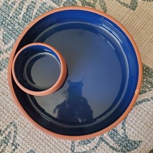 Ceramic Chips and Dip Dish